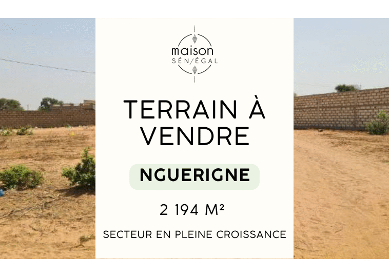 Terrain à vendre à Nguerigne